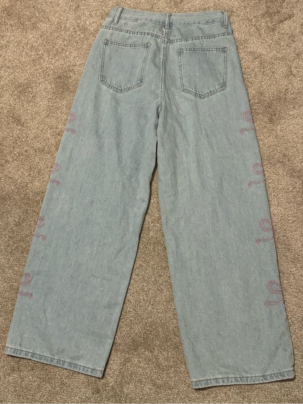 Balletcore wide leg Dazy jeans NWT size M - Picture 6 of 11